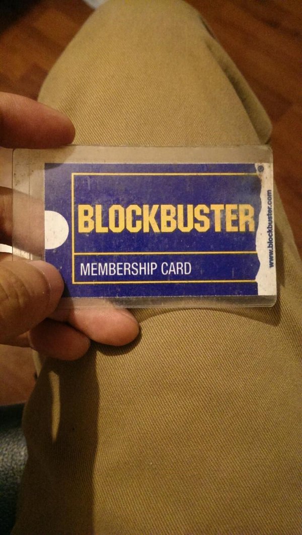 hand - Membership Card Blockbuster