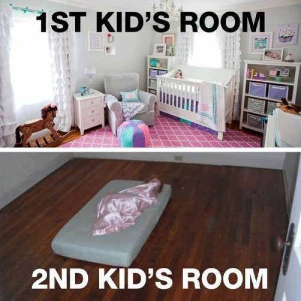 1st kid vs 2nd kid - 1ST Kid'S Room 2ND Kid'S Room