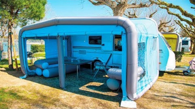 A blow-up house you can live in.