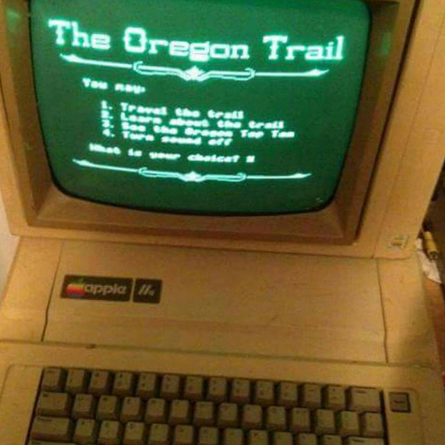 original oregon trail game - The Oregon Trail You may ch 6 so you cacat apple