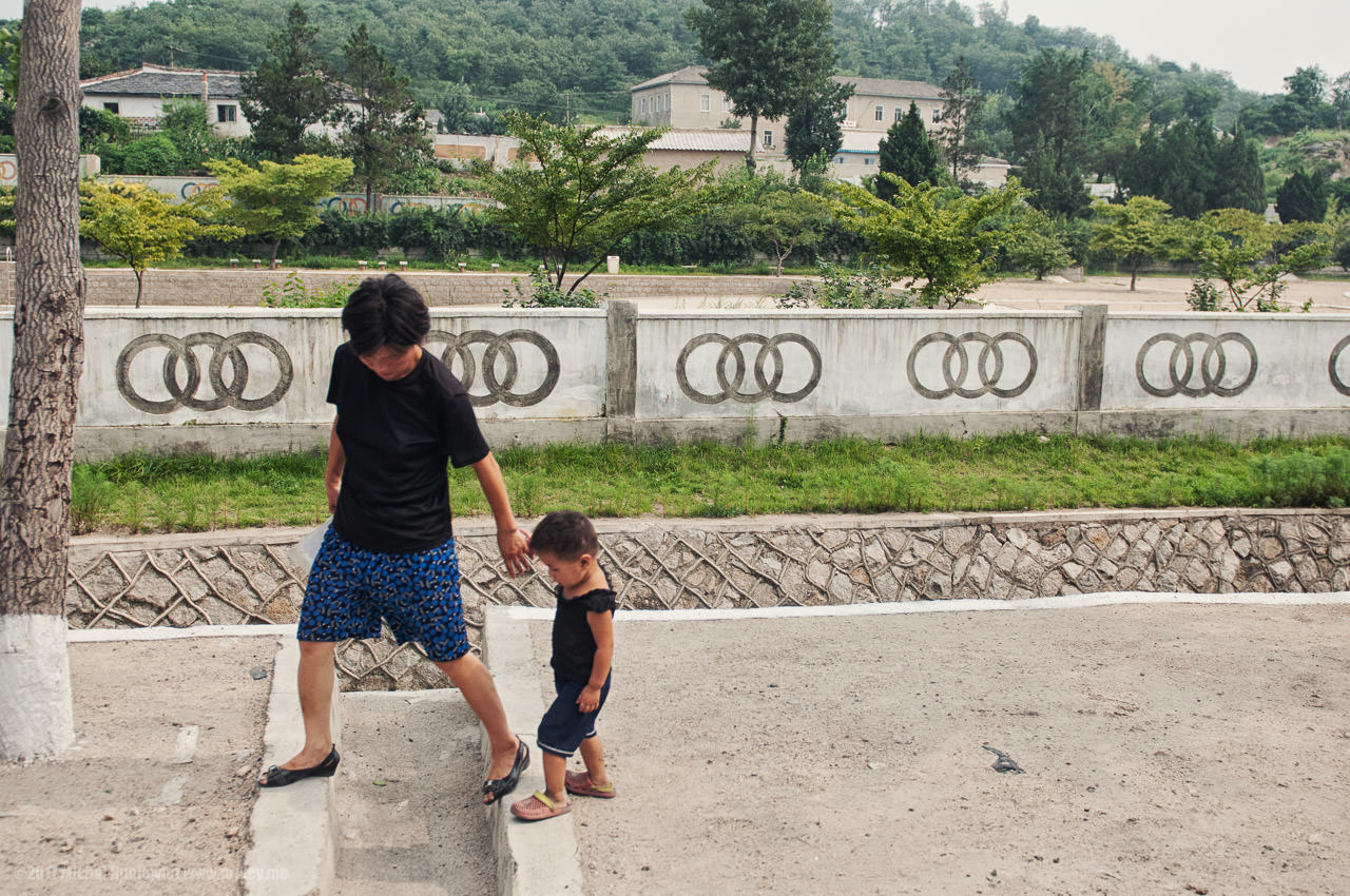 In North Korea, you learn a song about the Communist party and how it loves you more than your mum does. This photo, I like to think, shows the more human side of North Koreans that you don't really get to experience on a tour like this, as you are always kept far apart.