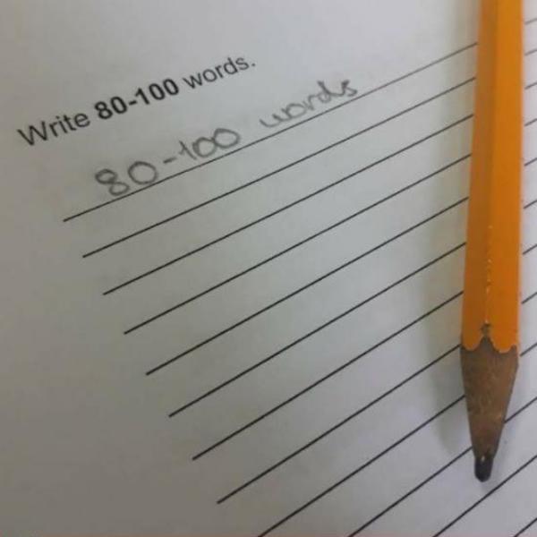 handwriting - Write 80100 words. 80100 words