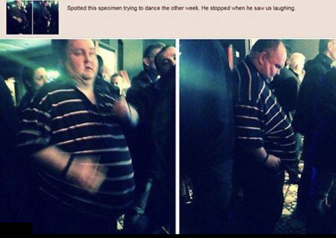 A man dancing in the club was photographed and ridiculed by a 4chan user online.