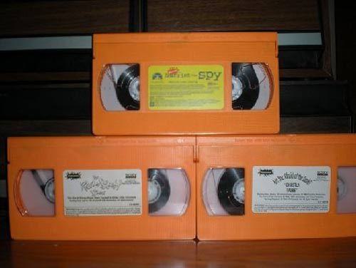 orange vhs tape - Spy del