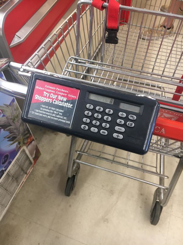 Shopping Cart With A Calculator