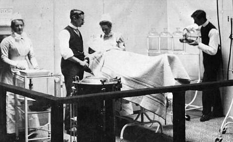 The chances of dying on the operating table increased during the Victorian age.