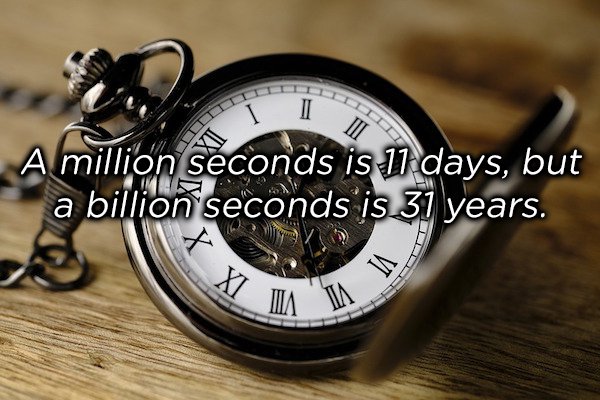 20 mind-blowing facts in one sentence