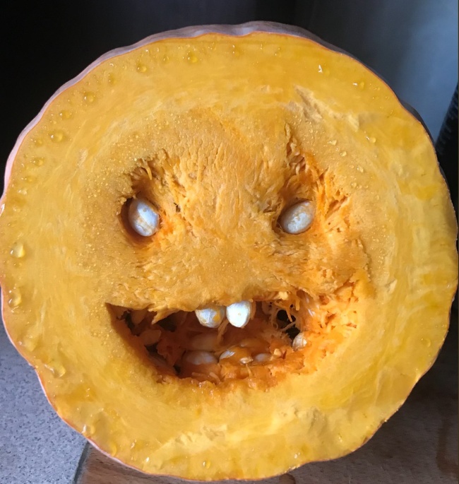 “I cut the pumpkin and forgot what I was cooking.”