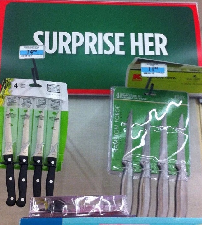 This shop knows how to surprise women.
