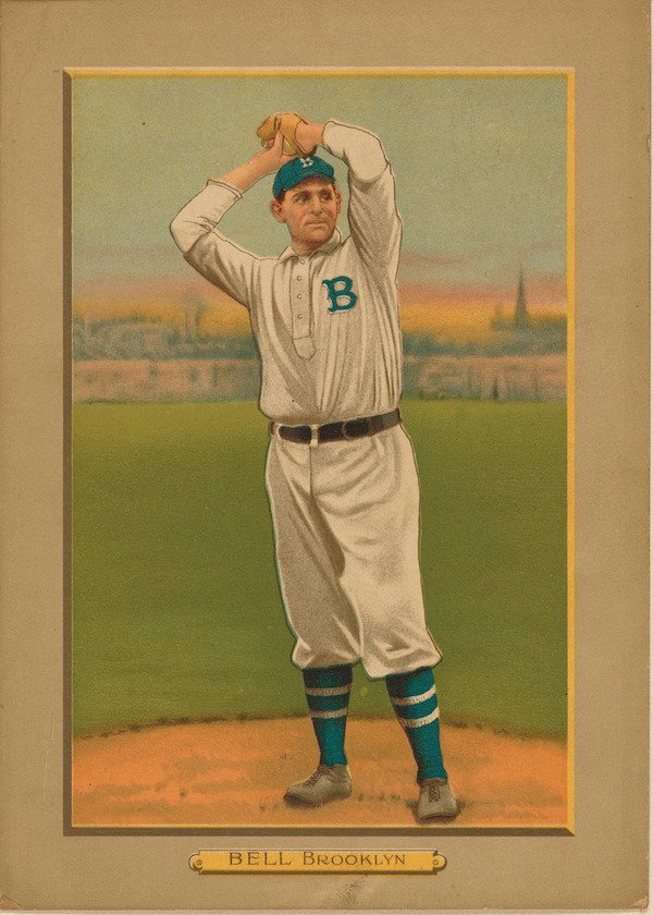 vintage brooklyn dodgers baseball cards - Bell Brooklyn 6