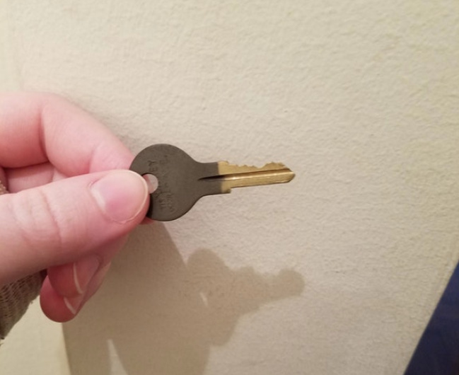 This key that’s been sitting in a lock since 1982.