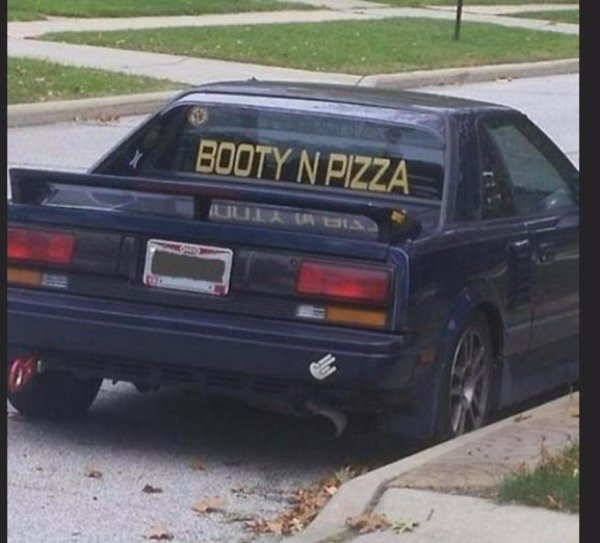 sports car - Booty N Pizza