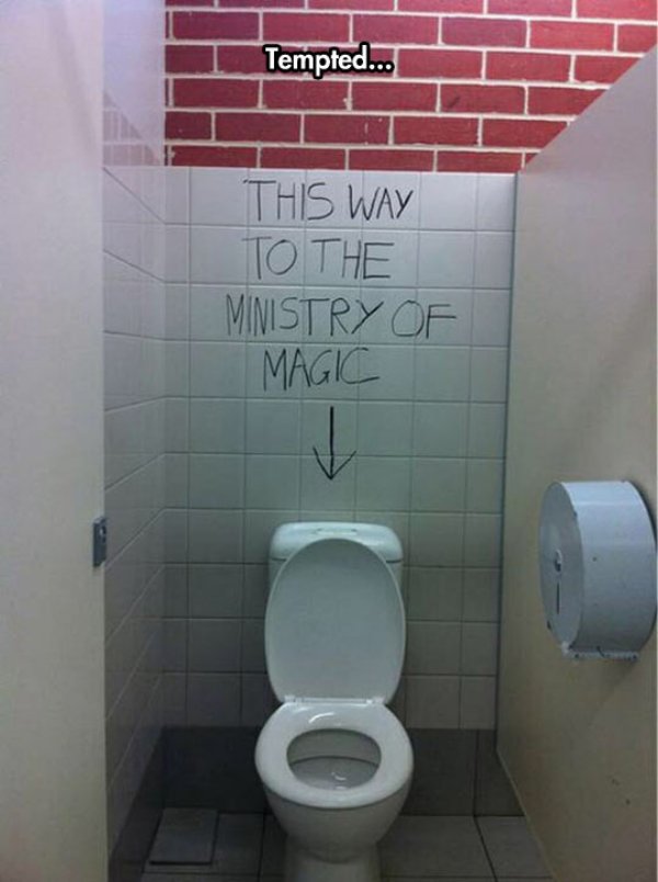 funny senior pranks that won t get you in trouble - Tempted... I T This Way To The Ministry Of Magic 3 0