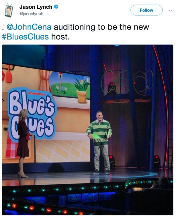 Steve from ‘Blue’s Clues’ challenges John Cena to a fight