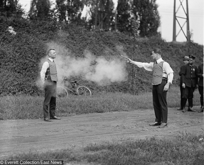 Deadly testing. In the 1920’s body armor was tested by putting it on the body. One of the lucky guys that helped “test” it was a police officer named Murphy. He was shot twice in the chest and witnesses say that he “did not even blink an eye.”