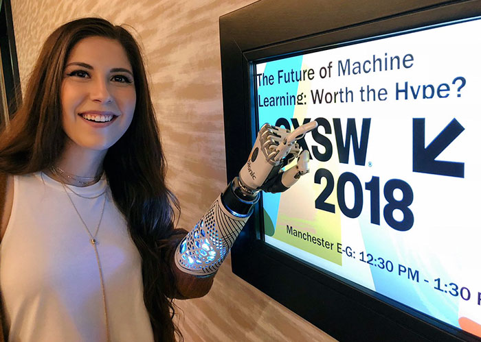 Angel Giuffria, a bionics activist and actor attended SXSW Conference 2018