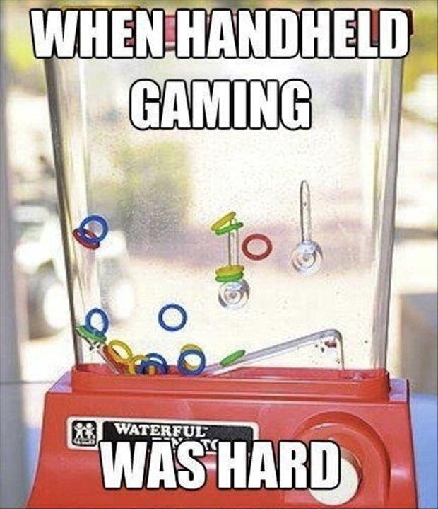 waterful ring toss - When Handheld Gaming Was Hard
