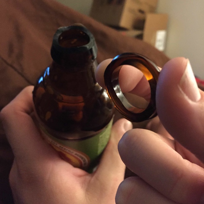 “I just wanted to open the bottle.”