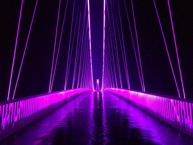 “It was a rainy evening and I had this beautiful bridge all to myself.”