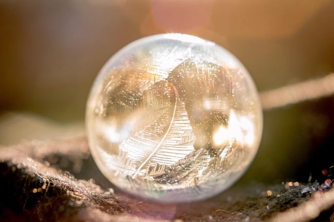 “My dad retired last year and picked up photography as a hobby — he took this picture of a frozen bubble this week! I might be biased, but I think he’s getting pretty good!”