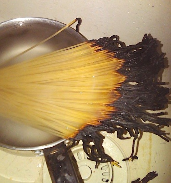 “I decided to let my roommate make pasta.”