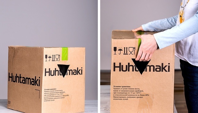Boxes with things are much easier to carry if you make holes for your hands in them.