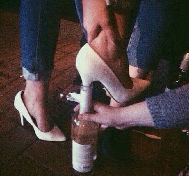 This is what heels were invented for
