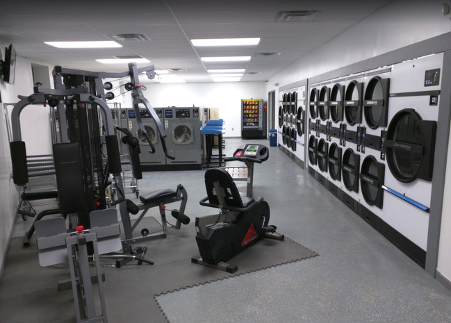 “My local laundromat has gym equipment to use as you are waiting for your load to finish.”
