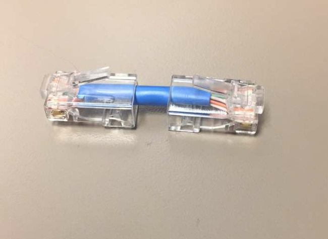 “Boss told me to make an ethernet cable today. He didn’t specify the length.”