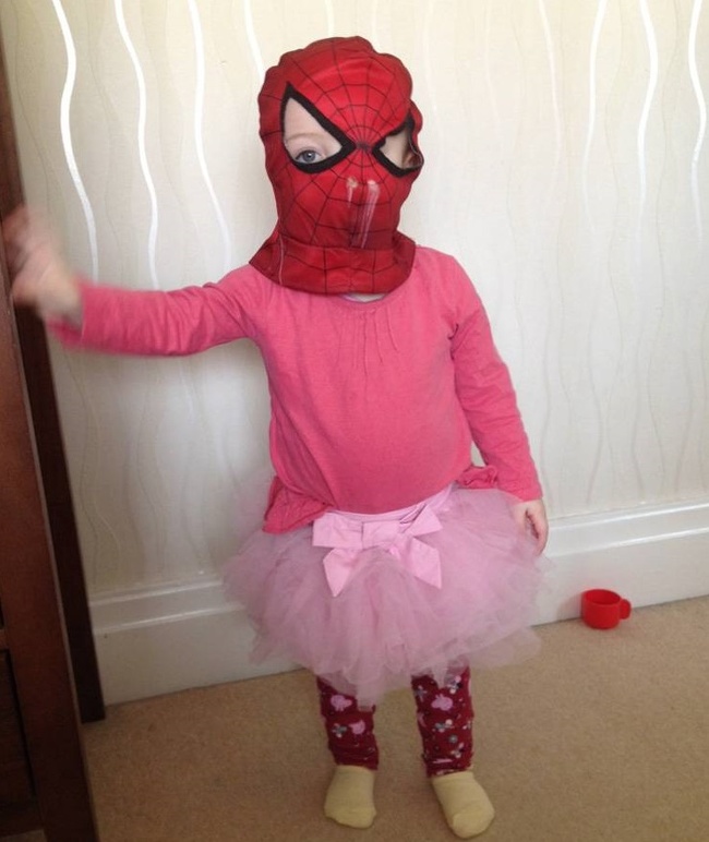 “The very first time my daughter dressed herself.”