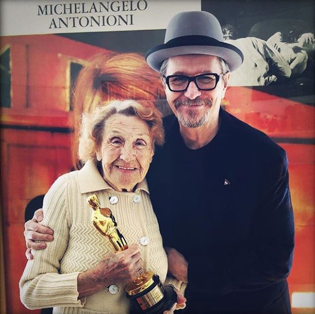 Gary Oldman, his 99-year-old mother Kay, and the Oscar