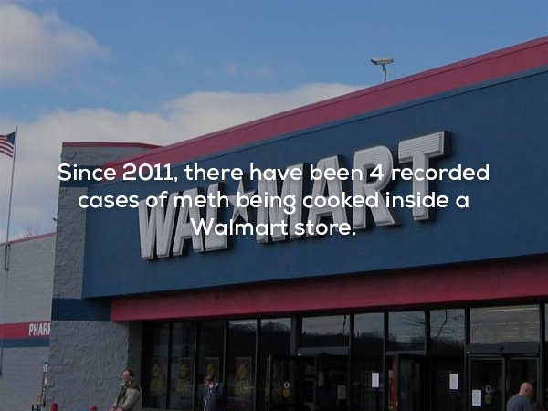 walmart tel aviv - Since 2011, there have been 4 recorded cases of meth being cooked inside a Walmart store.