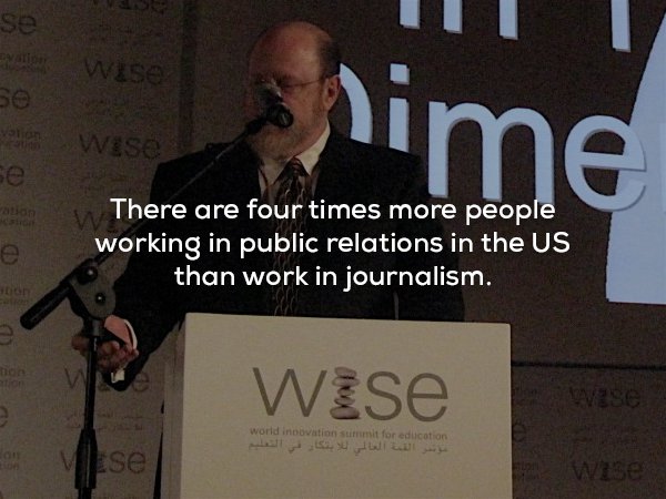 public speaking - se you wise lewise lime There are four times more people working in public relations in the Us than work in journalism. on Wise world inovation summit for education Mese