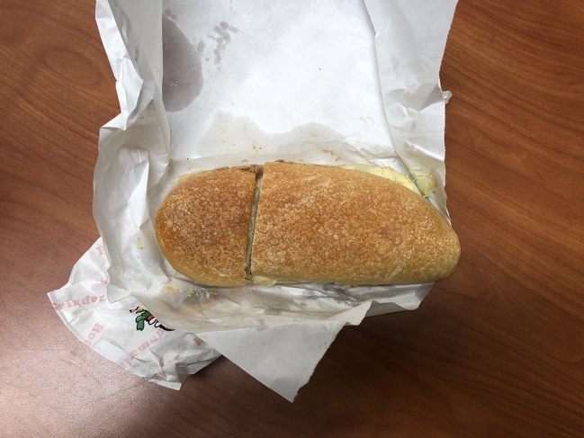 When you asked to have your sub cut in half.