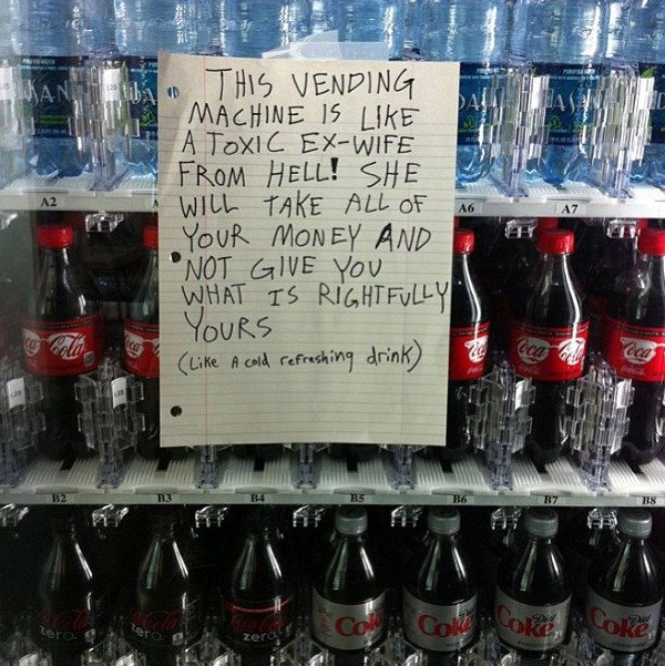 26 vending machines causing havoc