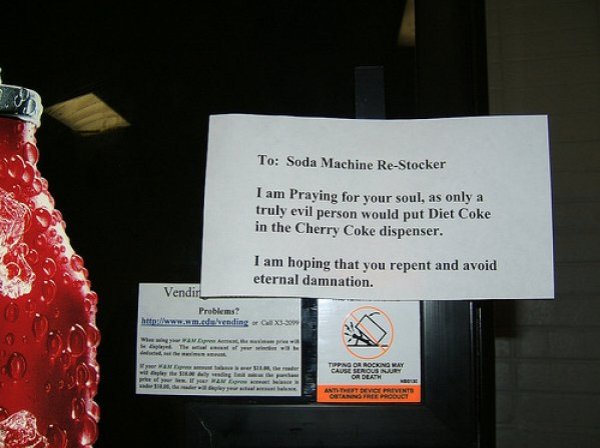 26 vending machines causing havoc