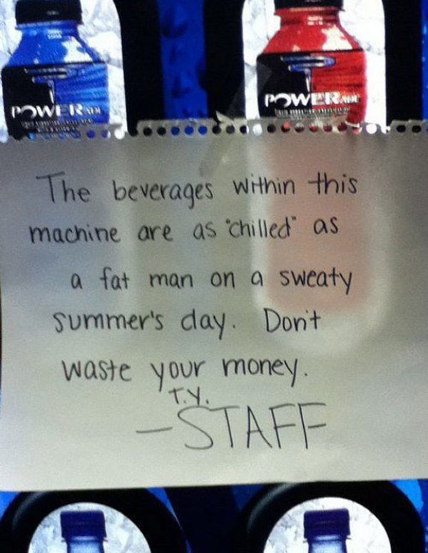 26 vending machines causing havoc