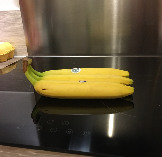 “My bananas are straight.”