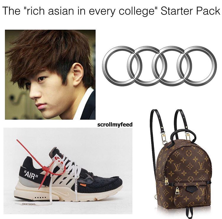 starter pack - off white nike collab - The "rich asian in every college" Starter Pack scrollmyfeed "Air" Svohs