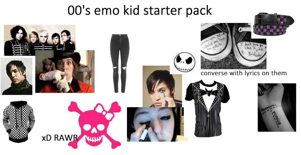 starter pack - converse starter pack - 00's emo kid starter pack when you go Would you have the guts to I dont love you VikeId Yesterday converse with lyrics on them Hobpetal xD Rawr