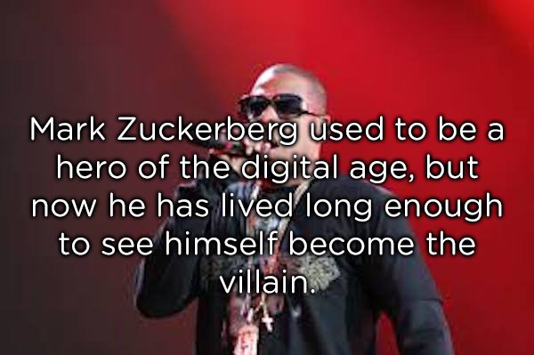 photo caption - Mark Zuckerberg used to be a hero of the digital age, but now he has lived long enough to see himself become the villain.