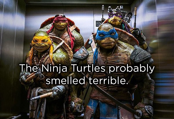 teenage mutant ninja turtles out of the shadows - The Ninja Turtles probably smelled terrible.