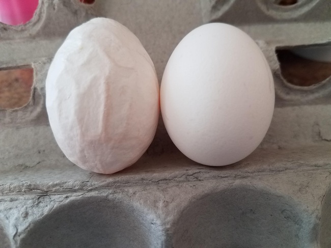 “I found a wrinkled egg in my store-bought eggs.”