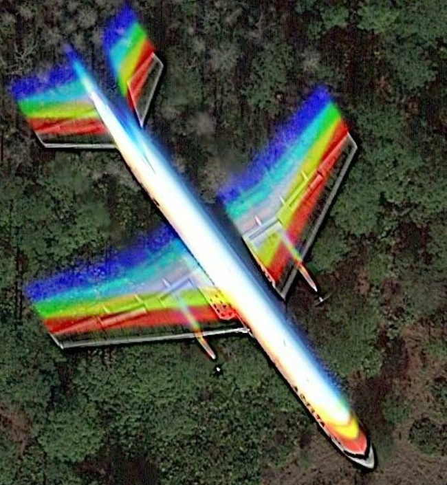 “I found an interesting picture of a plane in flight on Google images.”