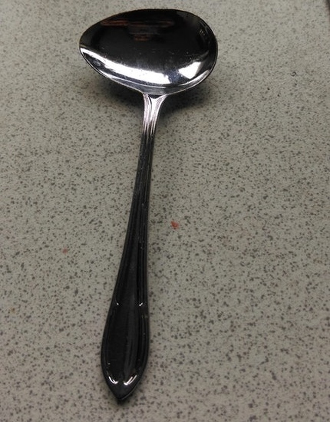 This sideways spoon