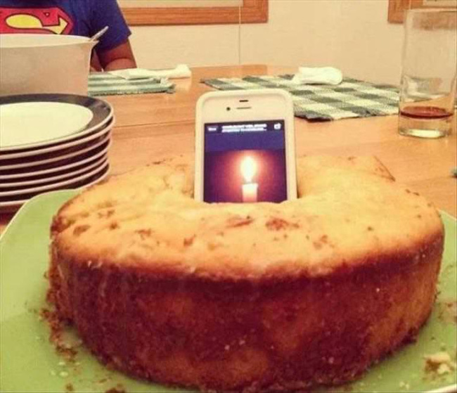No candles for a birthday cake? Not an issue — your smartphone can help.