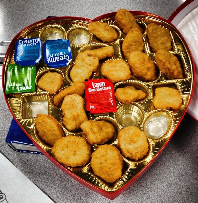 If your girlfriend prefers nuggets to sweets, then you know how to win her heart