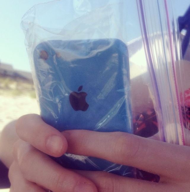How to protect your phone on a sandy beach