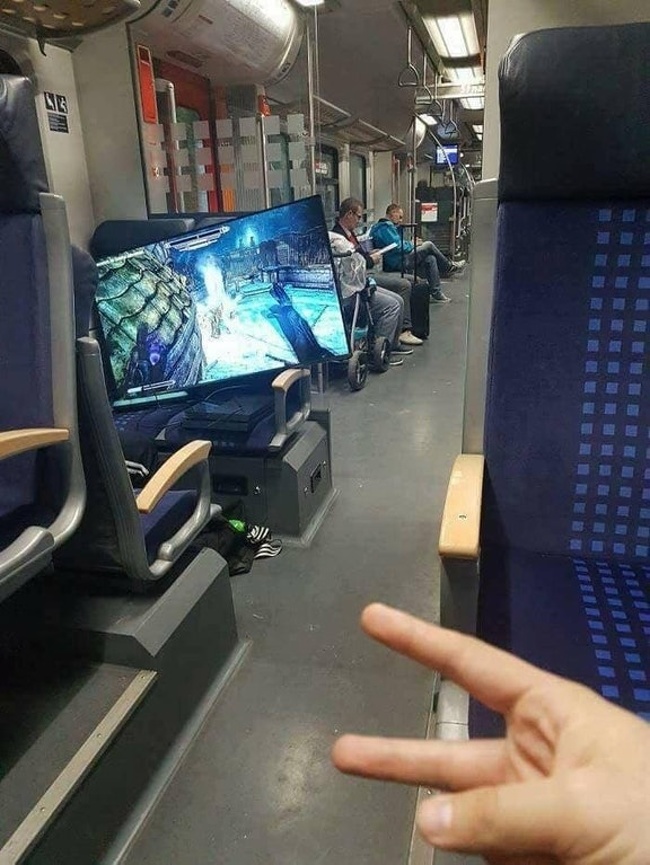 You can take your favorite video game with you so you don’t get bored on public transport. At the same time, it might be worth taking a big screen.
