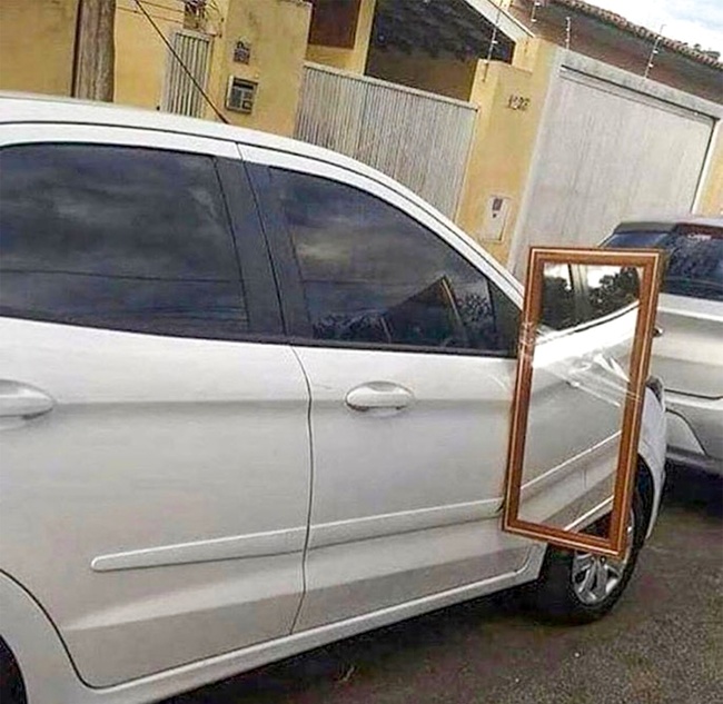 Now you know what to replace the broken side mirror of the car with.